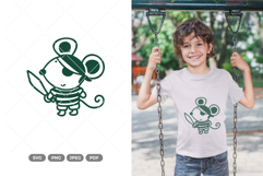 Kawaii Mouse Pirate SVG &amp; Clipart Product Image 1