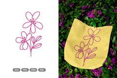 Blooming Flower SVG &amp; Clipart - Spring Cut File Product Image 1