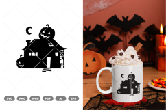 Haunted House SVG &amp; Clipart Product Image 1