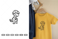 T-rex Mushroom SVG &amp; Clipart Product Image 1