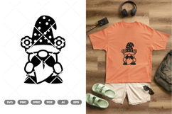 Floral Gnome SVG &amp; Clipart Product Image 1