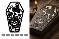 Halloween Coffin SVG & Clipart Product Image 3