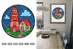 Lighthouse Colored SVG &amp; Clipart Product Image 1