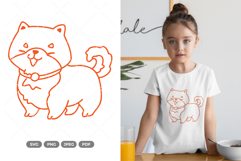 Kawaii Shiba Inu SVG &amp; Clipart Product Image 1