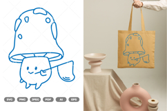 Cute Mushroom SVG &amp; Clipart Product Image 1