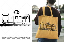Pantograph Train SVG &amp; Clipart Product Image 1