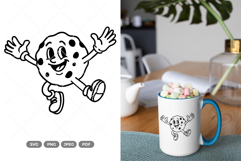 Cartoon Cookie Mascot SVG &amp; Clipart Product Image 1
