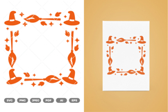 Halloween Border and Frame SVG &amp; Clipart Product Image 1