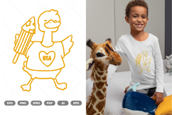 Duck SVG &amp; Clipart Product Image 1