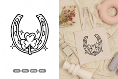 St. Patrick Horseshoe SVG &amp; Clipart Product Image 1