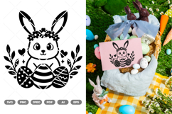 Easter Bunny SVG &amp; Clipart Product Image 1