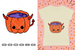 Cute Pumpkin Colored SVG &amp; Clipart Product Image 1