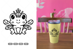 Kawaii Chibi Frog SVG &amp; Clipart Product Image 1