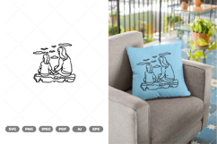 Mother and Daughter SVG &amp; Clipart Product Image 1