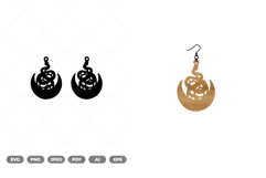 Snake Earring SVG &amp; Clipart Product Image 1