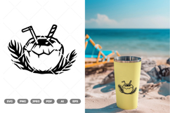 Coconut Drink SVG &amp; Clipart Product Image 1