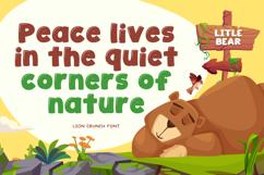 Lion Crunch - Food Font Product Image 5