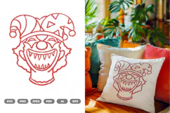 Scary Clown SVG & Clipart Product Image 2