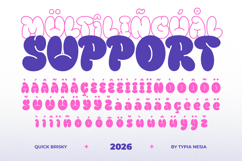 Quick Brisky - Bubble Balloon Graffiti Font Product Image 2