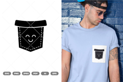 Kawaii Pocket SVG &amp; Clipart Product Image 1