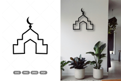 Mosque Logo SVG &amp; Clipart Product Image 1