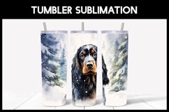 6 Winter Gordon Setter Tumbler Sublimation|Winter Tumbler Product Image 4