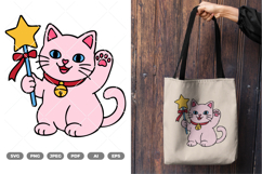 Lucky Cat Colored SVG &amp; Clipart Product Image 1