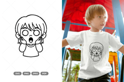 Boy Cartoon Doodle SVG &amp; Clipart Product Image 1