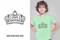 Crown Doodle SVG &amp; Clipart Product Image 1