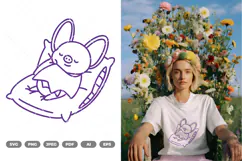 Kawaii Bat SVG & Clipart Product Image 1