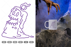 Candle Monster SVG &amp; Clipart Product Image 1
