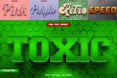 Modern vibrant color 3D editable text effect Product Image 1