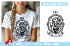 Leo SVG, Zodiac sign inspired SVG, Skeleton Product Image 1