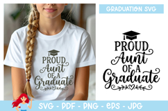 Proud aunt of a graduate SVG, Graduation inspired SVG Product Image 1