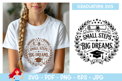 Small steps, big dreams SVG, Graduation inspired SVG Product Image 1