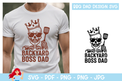 Backyard boss dad SVG, Dad inspired SVG, Skeleton Product Image 1