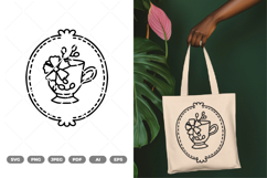 Vintage Tea Illustration SVG &amp; Clipart Product Image 1