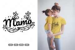 Floral Heart Mama SVG &amp; Clipart Product Image 1