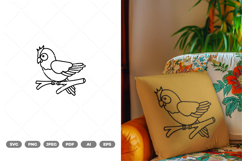 Kawaii Parrot SVG &amp; Clipart Product Image 1