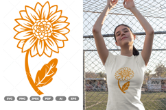 Sunflower SVG &amp; Clipart Product Image 1