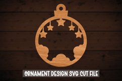 Memorial Blank Round Ornament Laser cut SVG, Christmas SVG Product Image 1