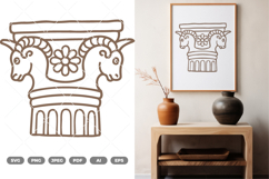 Ancient Column SVG &amp; Clipart Product Image 1
