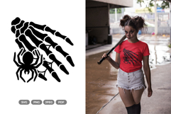 Skeleton Hand SVG &amp; Clipart - Halloween SVG Product Image 1