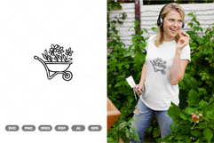 Wheelbarrow SVG &amp; Clipart Product Image 1