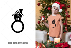 Christmas Ornament Holder SVG &amp; Clipart Product Image 1