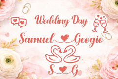 Gayla Romantic Script Font with Love Doodles Product Image 6