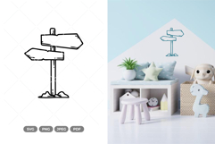 Wooden Sign Doodle SVG &amp; Clipart Product Image 1