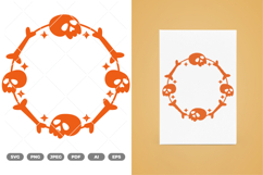 Halloween Border and Frame SVG &amp; Clipart Product Image 1