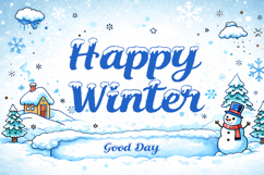 Snowy Smile Playful Winter Script Font Product Image 6