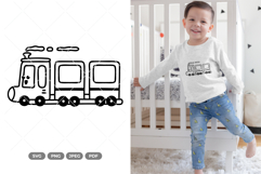 Cute Train SVG &amp; Clipart Product Image 1
